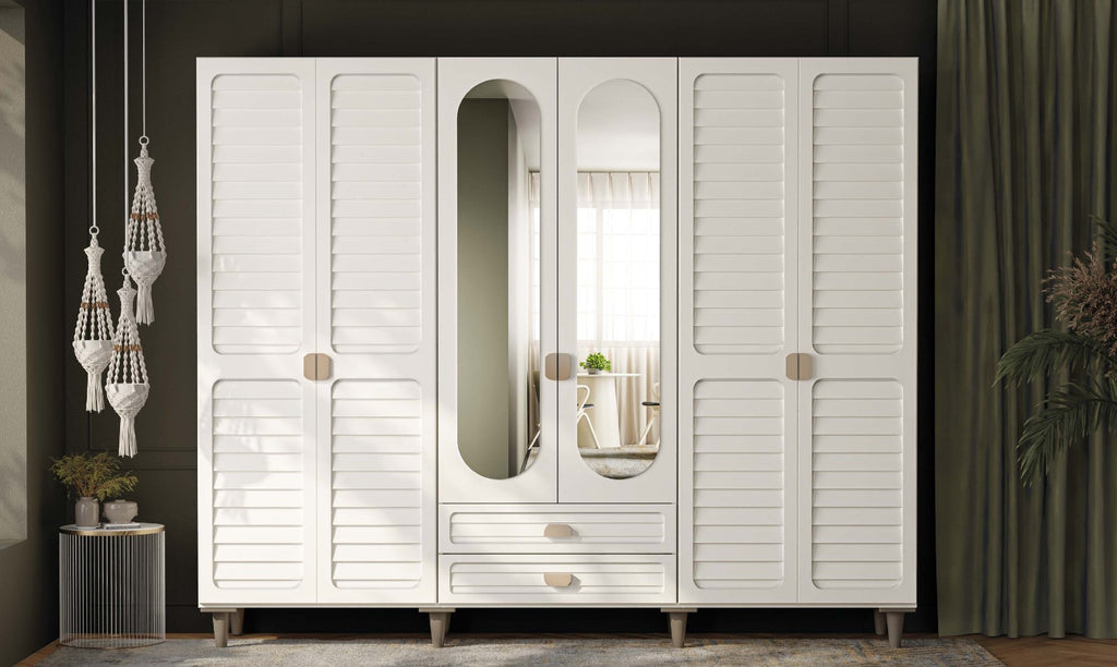 Lavanta 6 Kapaklı MDF Gardırop