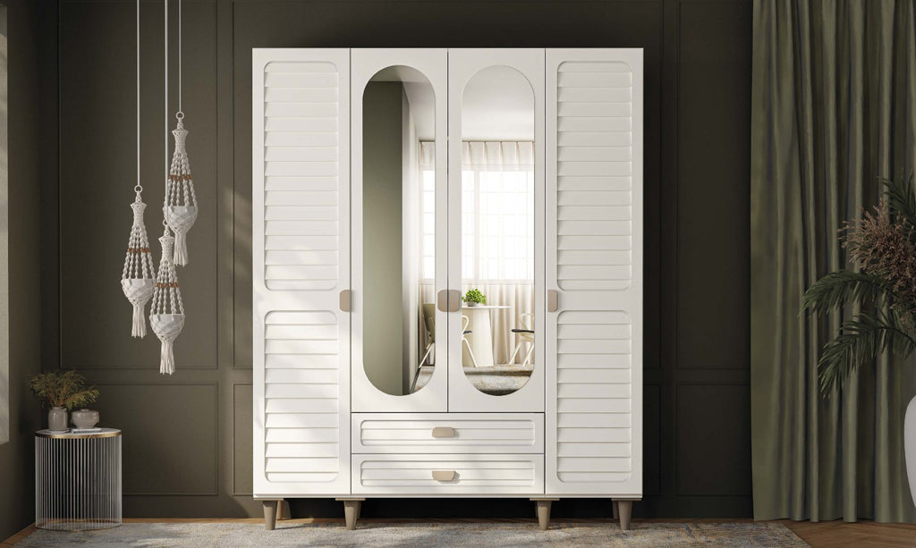Lavanta 4 Kapaklı MDF Gardırop
