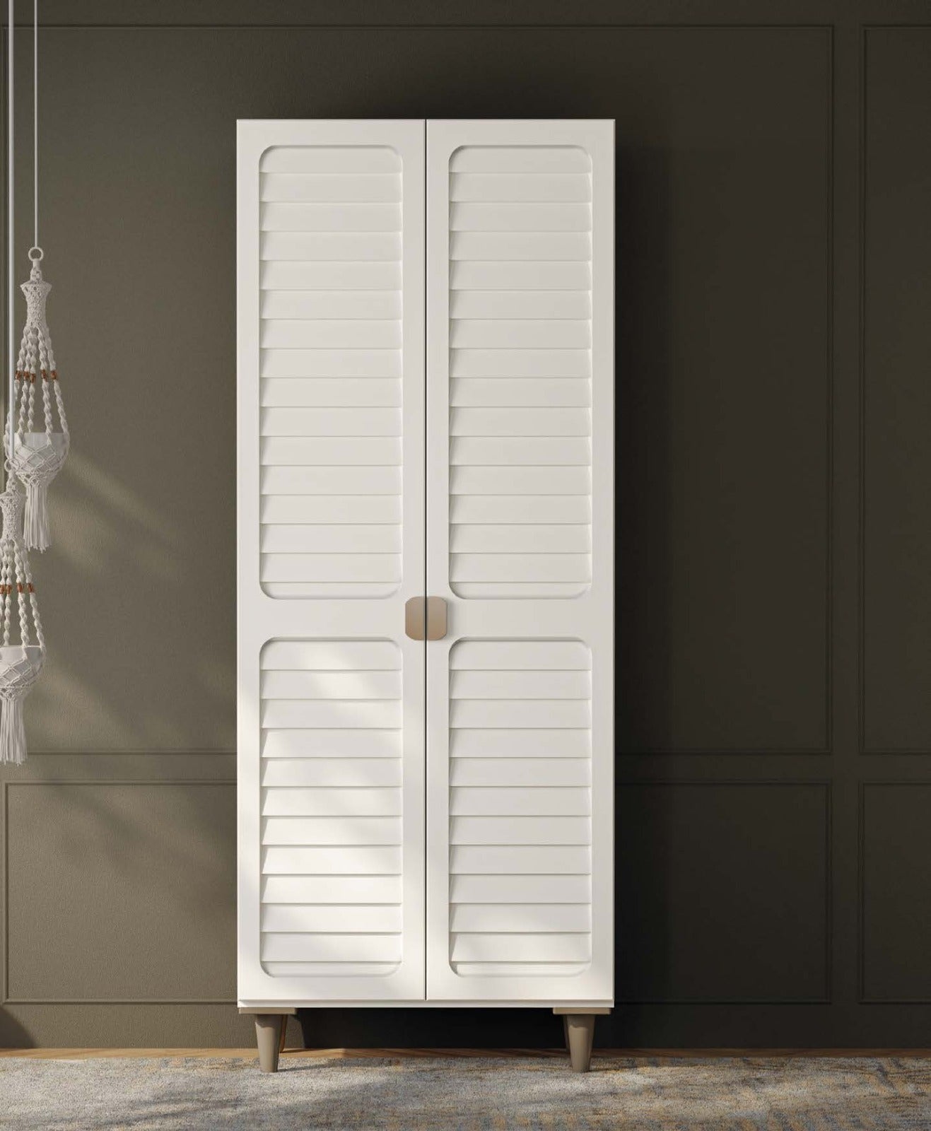 Lavender 2-Door MDF Wardrobe