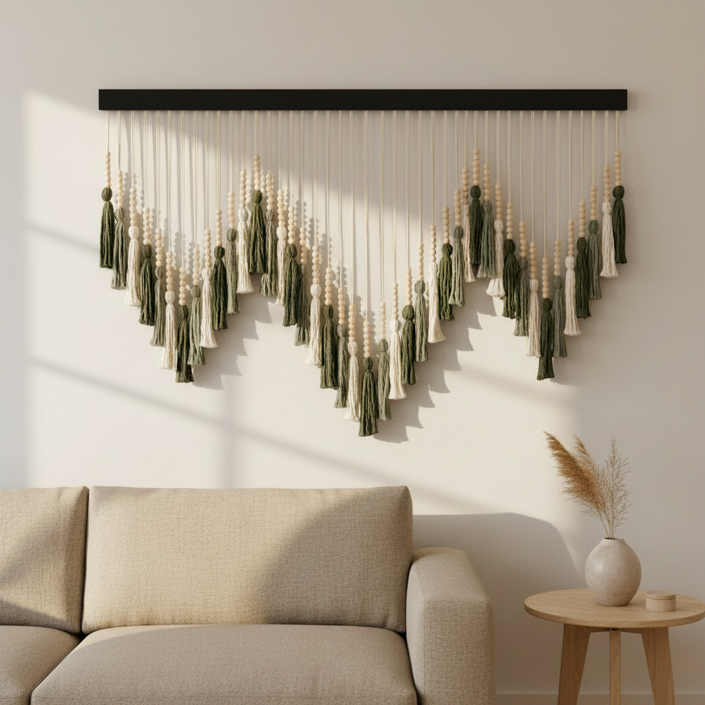 Forest El Yapımı Makrome Duvar Dekoru